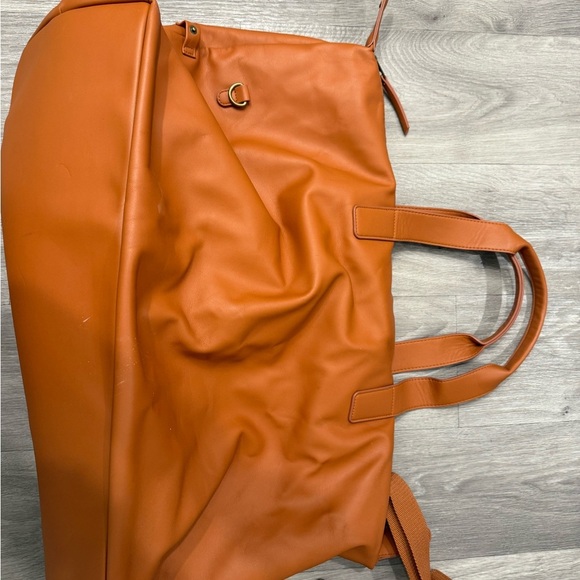 Universal Thread Patchwork Travel Bag - Orange and Tan - Picture 4 of 16